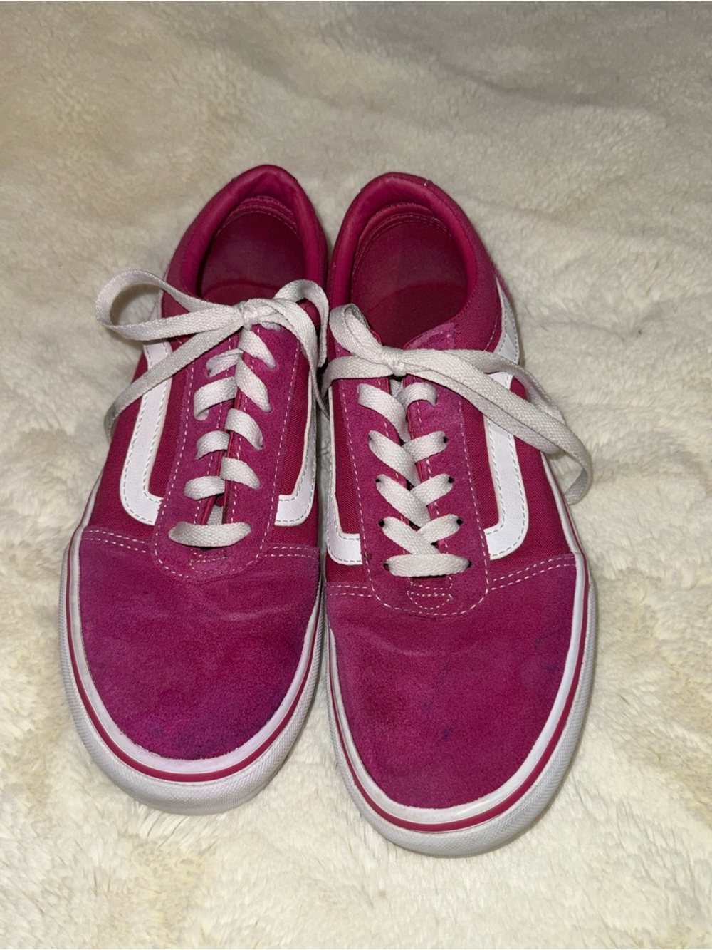 Vans Pink Classic Old Skool Low-Top Sneakers